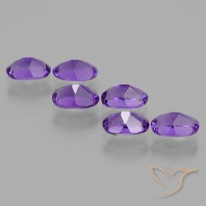 Pedras preciosas de Ametista Violeta Intenso natural de 2.56 ct, oval, VVS-VS