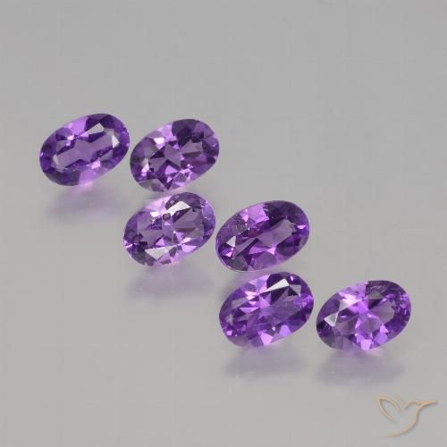 2.50ctw Natural Violeta Intenso Ametista, oval, VVS-VS