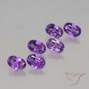 Pedras preciosas de Ametista Violeta Intenso natural de 2.50 ct, oval, VVS-VS