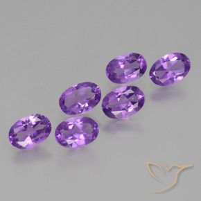 Pedras preciosas de Ametista Violeta Intenso natural de 2.35 ct, oval, VS