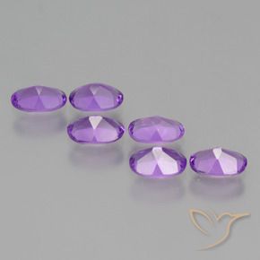 Pedras preciosas de Ametista Violeta Intenso natural de 2.35 ct, oval, VS