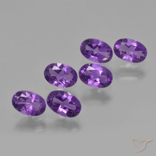 2.48ctw Natural Violeta Intenso Ametista, oval, VVS-VS