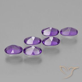 Pedras preciosas de Ametista Violeta Intenso natural de 2.48 ct, oval, VVS-VS