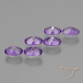 Pedras preciosas de Ametista Violeta Profundo natural de 2.49 ct, oval, VVS-VS