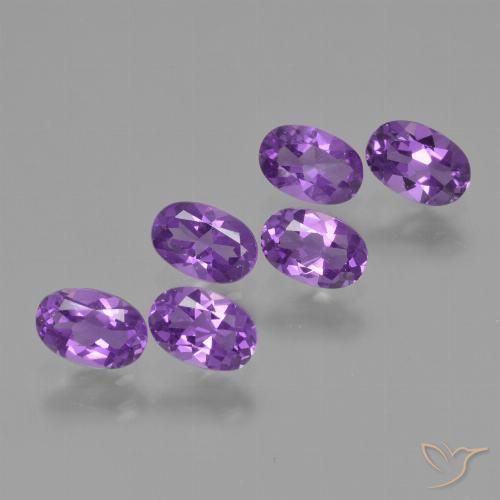 2.52ctw Natural Violeta Púrpura Médio Ametista, oval, VVS-VS