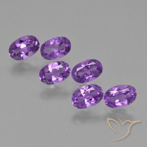 Pedras preciosas de Ametista Violeta Púrpura Médio natural de 2.52 ct, oval, VVS-VS