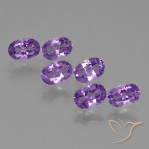 Pedras preciosas de Ametista Violeta Profundo natural de 2.48 ct, oval, VVS-VS