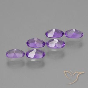 Pedras preciosas de Ametista Violeta Profundo natural de 2.48 ct, oval, VVS-VS