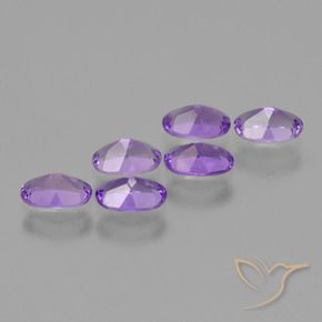 Pedras preciosas de Ametista Violeta Vívido natural de 2.37 ct, oval, VS