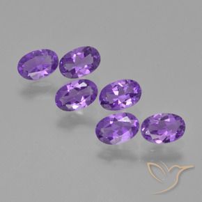 Pedras preciosas de Ametista Violeta Profundo natural de 2.49 ct, oval, VVS-VS