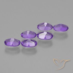 Pedras preciosas de Ametista Violeta Profundo natural de 2.49 ct, oval, VVS-VS
