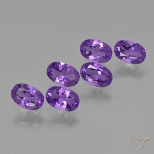 2.53ctw Natural Violeta Intenso Ametista, oval, VVS-VS