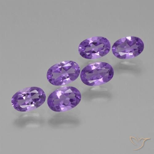 2.49ctw Natural Violeta médio Ametista, oval, VVS-VS