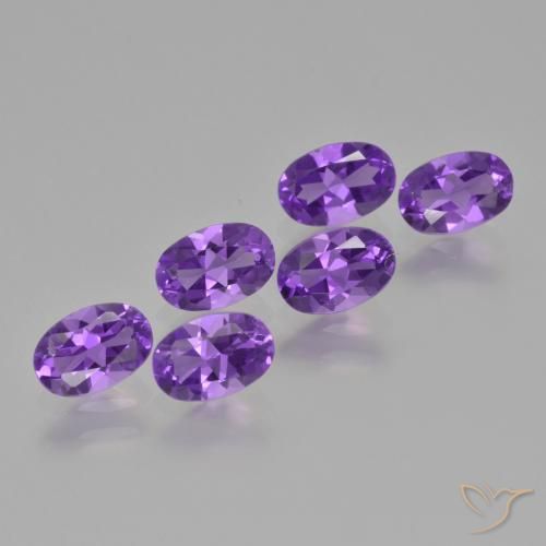 2.51ctw Natural Violeta Intenso Ametista, oval, VVS-VS