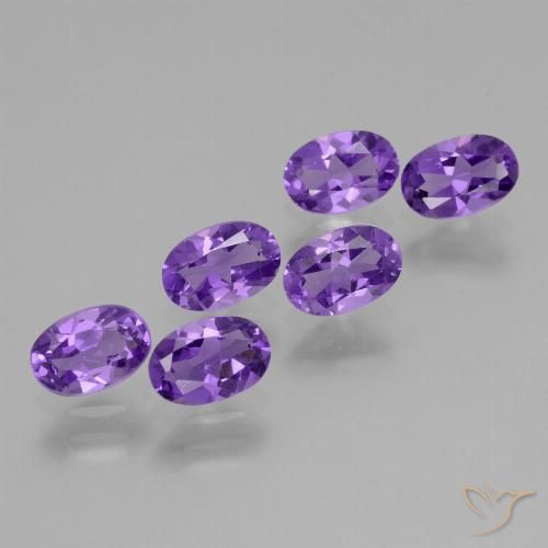 2.46ctw Natural Violeta médio Ametista, oval, VVS-VS