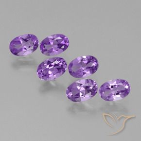 Pedras preciosas de Ametista Violeta Vívido natural de 2.56 ct, oval, VVS-VS
