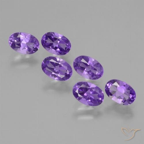 2.41ctw Natural Violeta Profundo Ametista, oval, VVS-VS