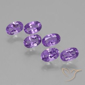 Pedras preciosas de Ametista Violeta Vívido natural de 2.39 ct, oval, VVS-VS