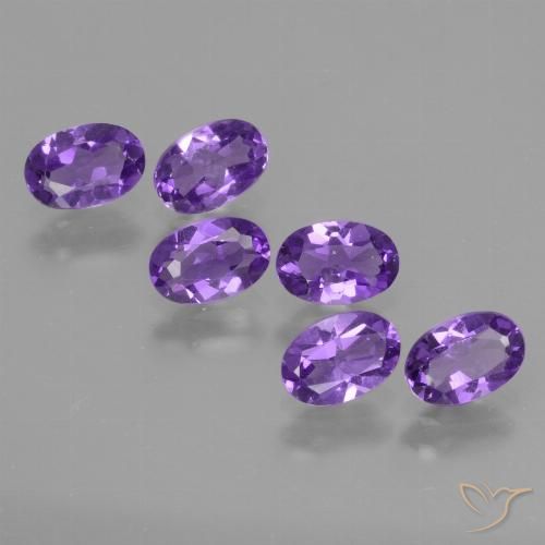 2.40ctw Natural Violeta Profundo Ametista, oval, VVS-VS