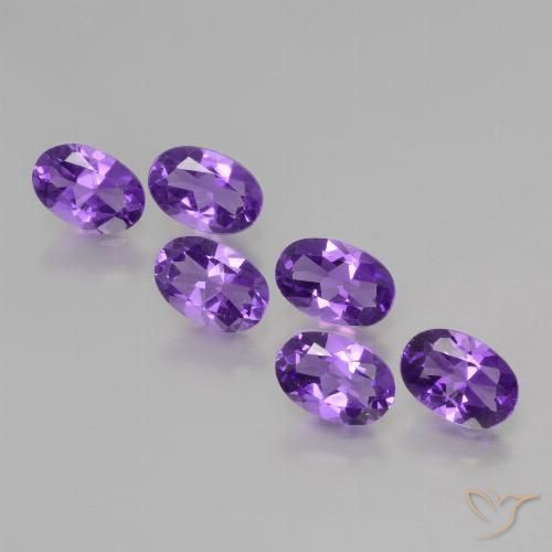 2.42ctw Natural Violeta médio Ametista, oval, VVS-VS