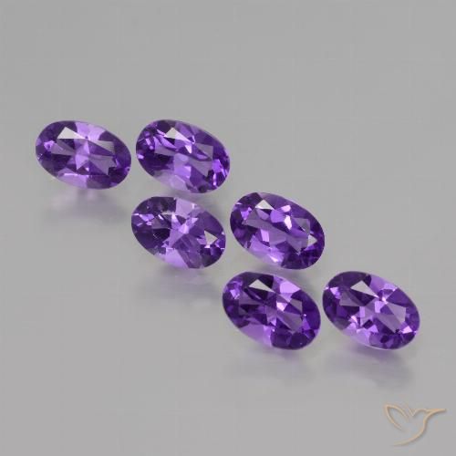 2.50ctw Natural Violeta Profundo Ametista, oval, VVS-VS