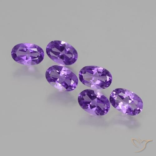 2.46ctw Natural Violeta Profundo Ametista, oval, VVS-VS