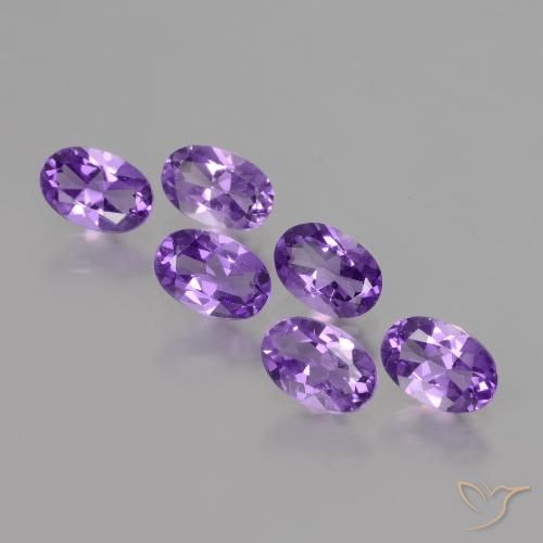 2.42ctw Natural Violeta médio Ametista, oval, VVS-VS