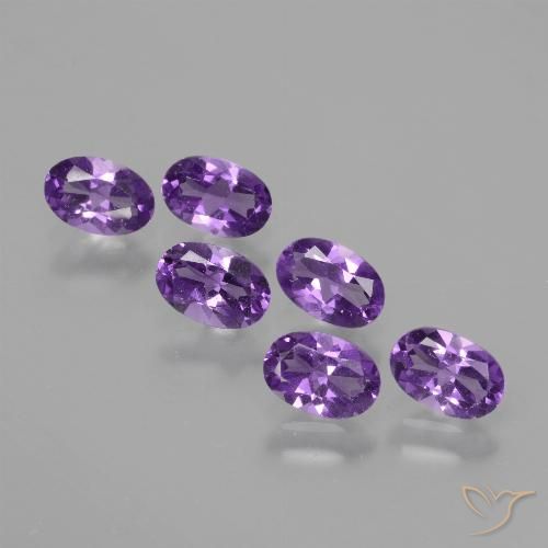 2.44ctw Natural Violeta rosa médio Ametista, oval, VVS-VS