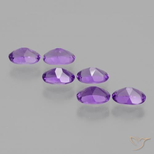 Pedras preciosas de Ametista Violeta Intenso natural de 2.55 ct, oval, VVS-VS