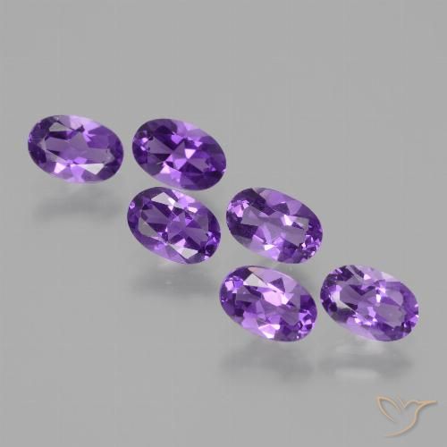 2.55ctw Natural Violeta médio Ametista, oval, VVS-VS