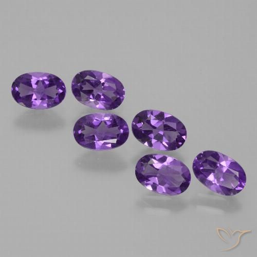 2.44ctw Natural Violeta médio Ametista, oval, VVS-VS