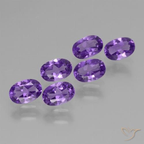 2.55ctw Natural Violeta médio Ametista, oval, VVS-VS