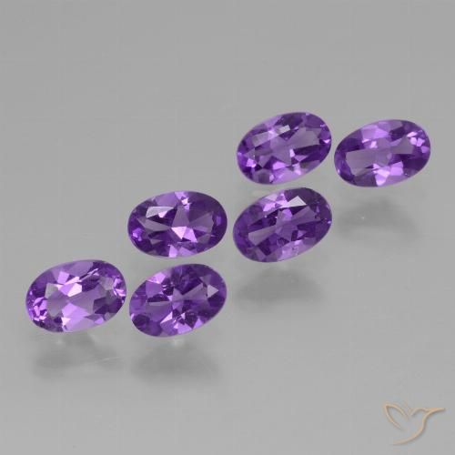 2.33ctw Natural Violeta médio Ametista, oval, VVS-VS