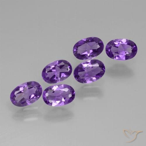2.42ctw Natural Violeta médio Ametista, oval, VVS-VS