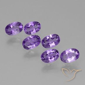 Pedras preciosas de Ametista Violeta Profundo natural de 2.63 ct, oval, VVS-VS
