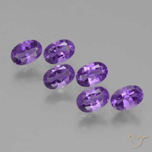 2.50ctw Natural Violeta médio Ametista, oval, VVS-VS