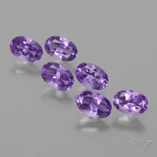 2.41ctw Natural Violeta médio Ametista, oval, VVS-VS