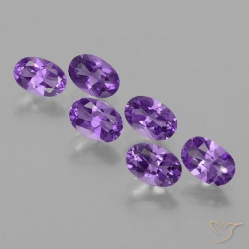 2.55ctw Natural Violeta médio Ametista, oval, VVS-VS