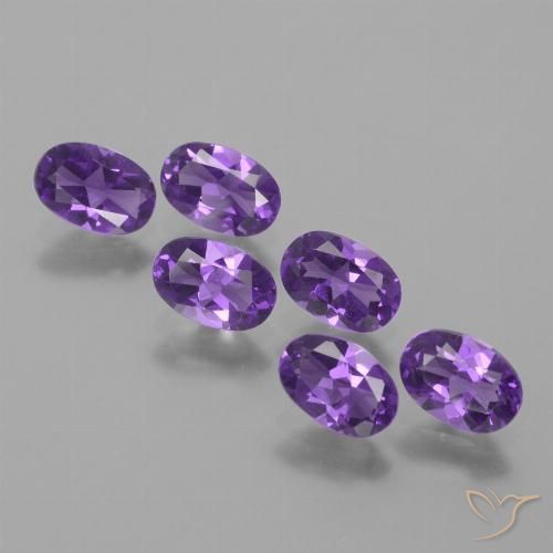 2.46ctw Natural Violeta médio Ametista, oval, VVS-VS