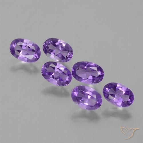 2.50ctw Natural Violeta médio Ametista, oval, VVS-VS