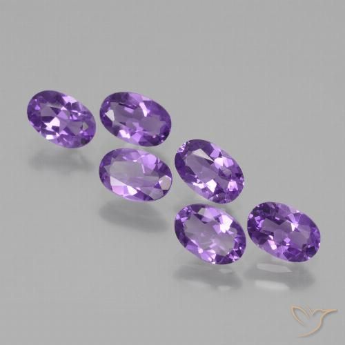 2.48ctw Natural Violeta médio Ametista, oval, VVS-VS