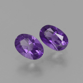 Pedras preciosas de ametista violeta natural de  ct, corte oval, VS