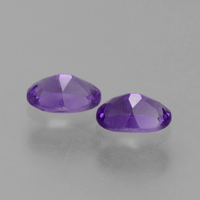 Pedras preciosas de ametista violeta natural de  ct, corte oval, VS