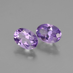 Pedras preciosas de Ametista Violeta médio natural de 1.50 ct, Corte Oval, VVS-VS