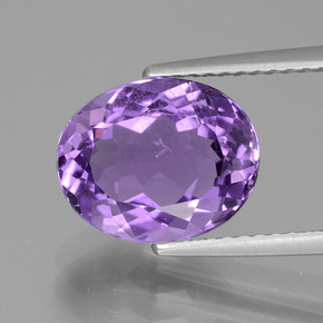 Ametista violeta natural 3,14ct, corte oval, VS-SI