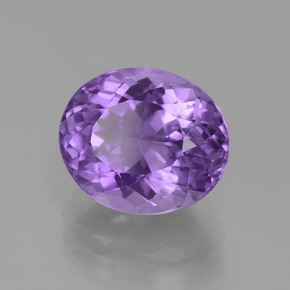 Ametista violeta natural 5,18ct, corte oval, VS