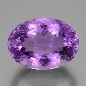 Ametista violeta natural 31,57ct, corte oval, VVS-VS