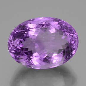 Ametista violeta natural 31,57ct, corte oval, VVS-VS