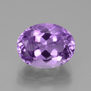 Ametista violeta rosado natural 3,75ct, corte oval, VS-SI