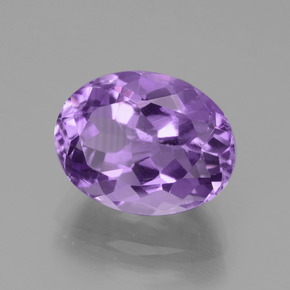 Ametista violeta rosado natural 3,75ct, corte oval, VS-SI